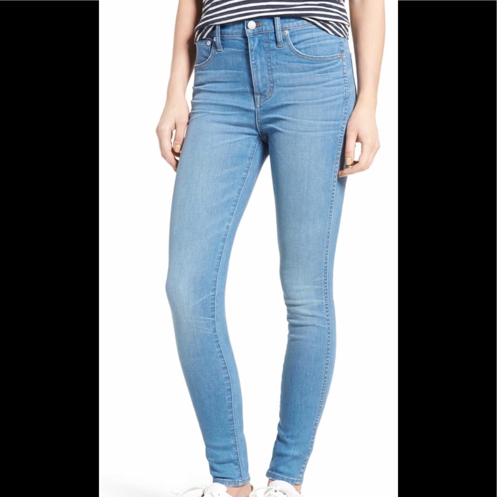 Madewell 10” High-Rise Skinny Jeans, Size 27
